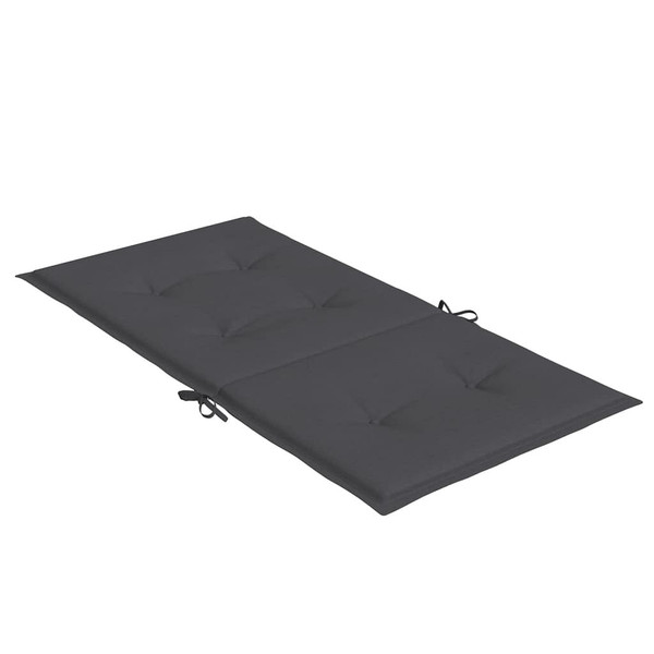 Lowback Chair Cushions 6 pcs Melange Anthracite 39.4"x19.7"x1.6" Fabric A949-4002444