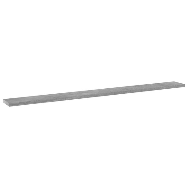 Bookshelf Boards 4 pcs Concrete Gray 39.4"x3.9"x0.6" Engineered Wood A949-805370