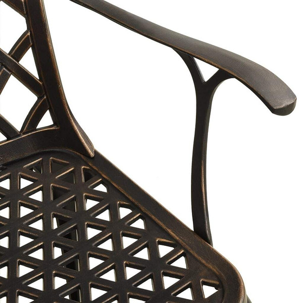 5 Piece Bistro Set Cast Aluminum Bronze A949-3070607