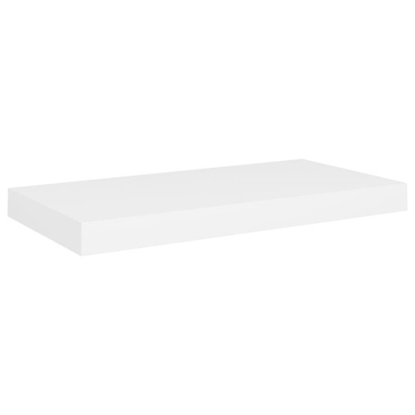Floating Wall Shelves 2 pcs White 19.7"x9.1"x1.5" MDF A949-323809