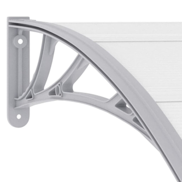  Door Canopy Gray and Transparent 47.2"x29.5" PC A949-144818