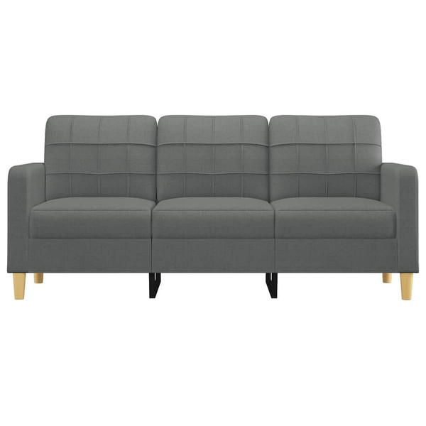 3-Seater Sofa Dark Gray 70.9" Fabric A949-359100