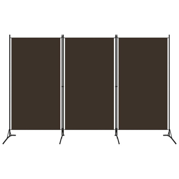 3-Panel Room Divider Brown 102.4"x70.9" Fabric A949-320732