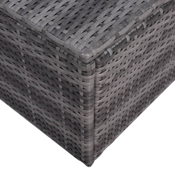 5 Piece Patio Sofa Set with Cushions & Pillows Poly Rattan Gray A949-44160