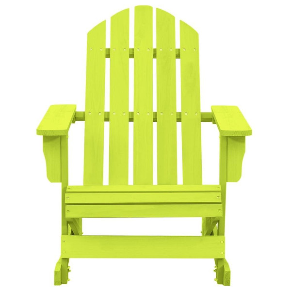 Patio Adirondack Rocking Chair Solid Fir Wood Green A949-315886