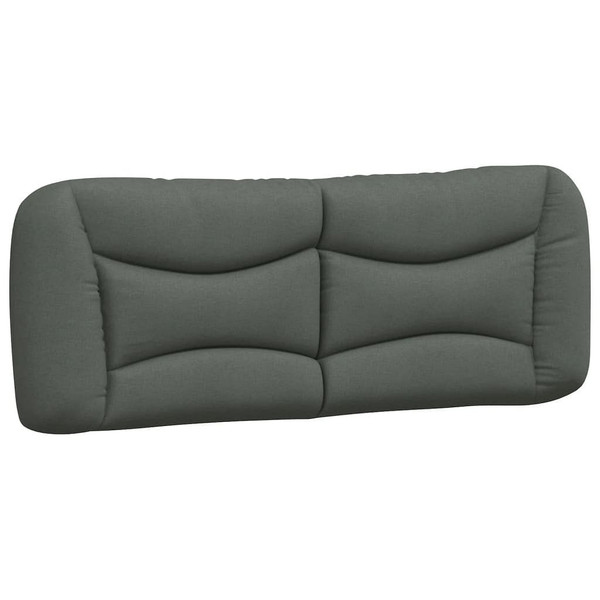 Headboard Cushion "Hvar" Dark Gray 53.9" Fabric A949-3207683