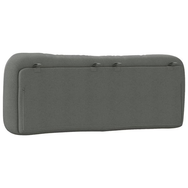 Headboard Cushion "Hvar" Dark Gray 53.9" Fabric A949-3207683