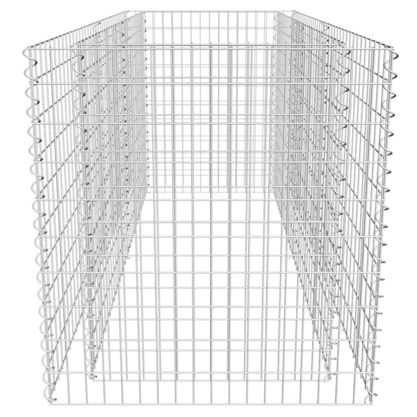 Gabion Raised Bed Steel 70.9"x35.4"x39.4" Silver A949-142366