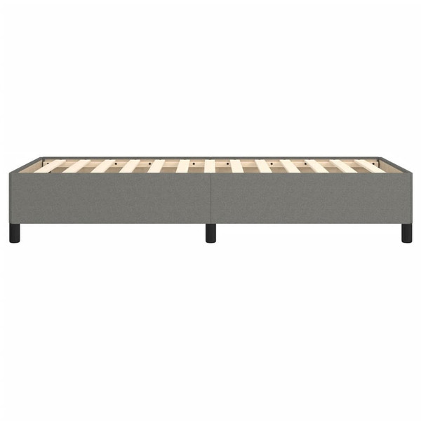Bed Frame without Mattress Dark Gray 39.4"x74.8" Twin Fabric A949-347099