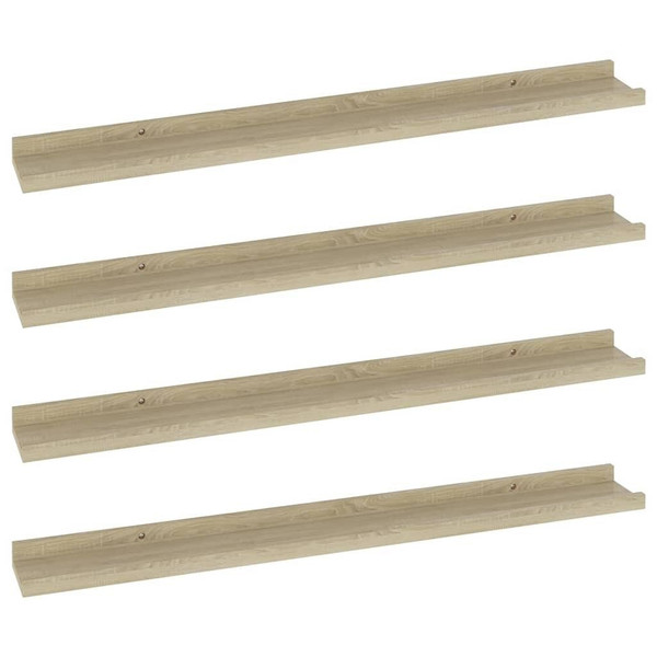 Wall Shelves 4 pcs Sonoma Oak 31.5"x3.5"x1.2 A949-326686