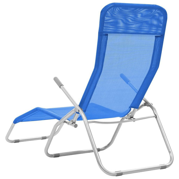 Folding Sun Loungers 2 pcs Textilene Blue A949-44337