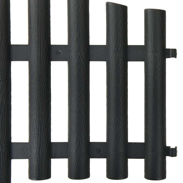 Lawn Edgings 17 pcs Anthracite 32.8'PP A949-314682