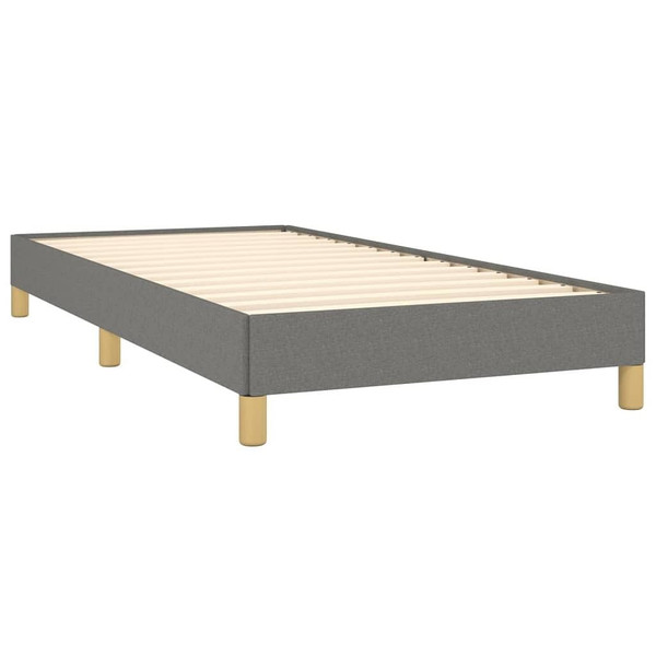Bed Frame without Mattress Dark Gray 39.4"x79.9" Twin XL Fabric A949-346854