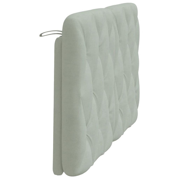 Headboard Cushion Light Gray 53.9" Velvet A949-376075