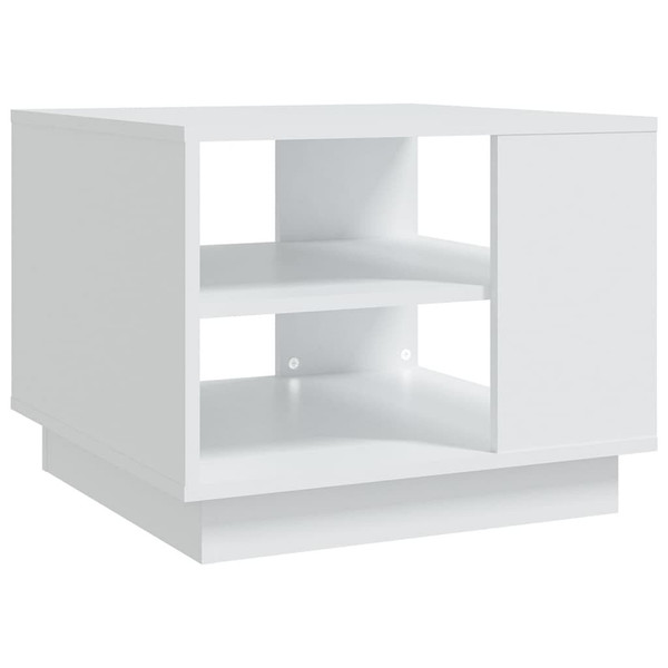 Coffee Table White 21.7"x21.7"x16.9" Engineered Wood A949-810289