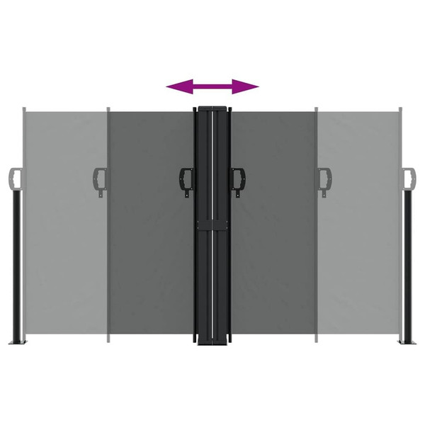 Retractable Side Awning Anthracite 55.1"x236.2 A949-4004613