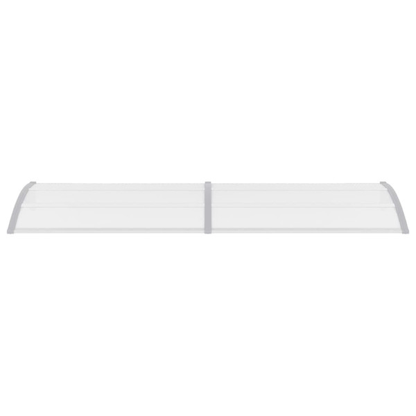 Door Canopy Gray and Transparent 118.1"x29.5" PC A949-144822