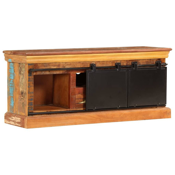 TV Stand 43.3"x11.8"x17.7" Solid Wood Reclaimed A949-247328