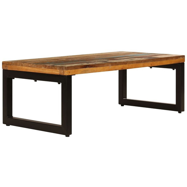 Coffee Table 39.4"x19.7"x13.8" Solid Reclaimed Wood and Steel A949-247338