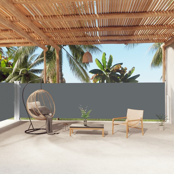 Retractable Side Awning Anthracite 63"x393.7 A949-318032