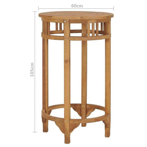 Bar Table  23.6" Solid Wood Teak A949-49426