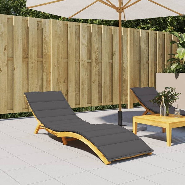 Sun Lounger Cushion Anthracite 78.7"x19.7"x1.2" Oxford Fabric A949-314188