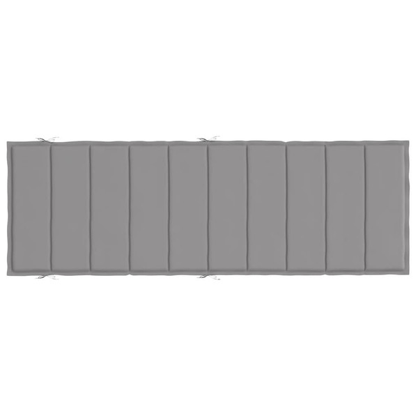 Sun Lounger Cushion Gray 73.2"x22.8"x1.6" Oxford Fabric A949-314159