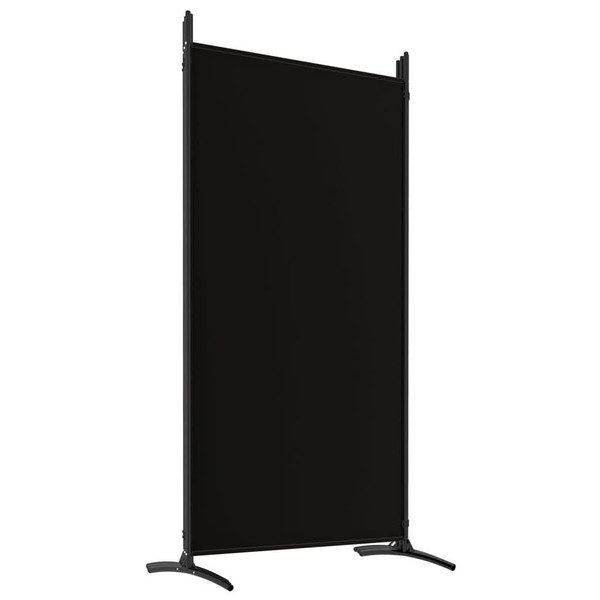 6-Panel Room Divider Black 204.7"x70.9" Fabric A949-350273
