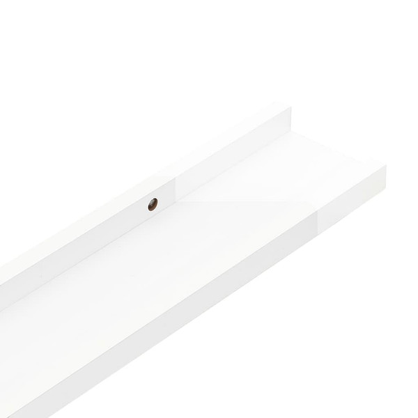 Wall Shelves 2 pcs High Gloss White 23.6"x3.5"x1.2 A949-326649