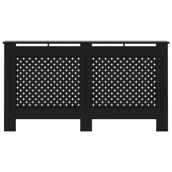 Radiator Cover Black 59.8"x7.5"x32.1" MDF A949-288195