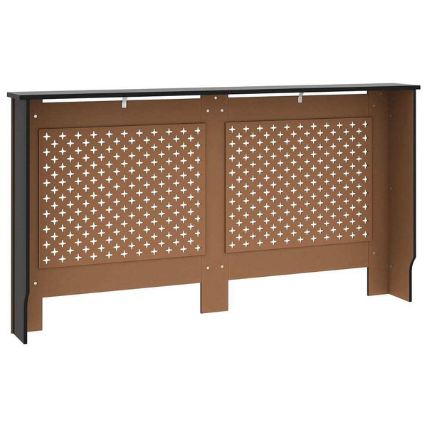 Radiator Cover Black 59.8"x7.5"x32.1" MDF A949-288195