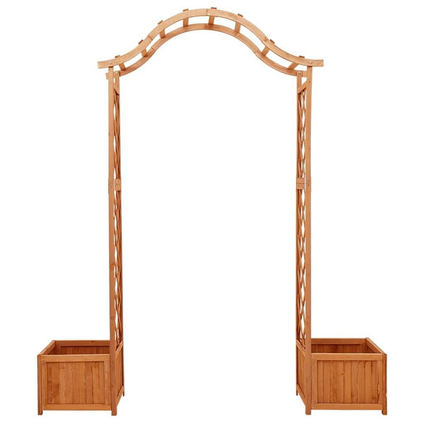 Garden Pergola with Planter Solid Firwood A949-316388