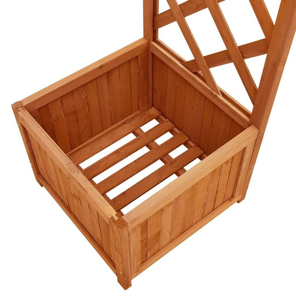 Garden Pergola with Planter Solid Firwood A949-316388