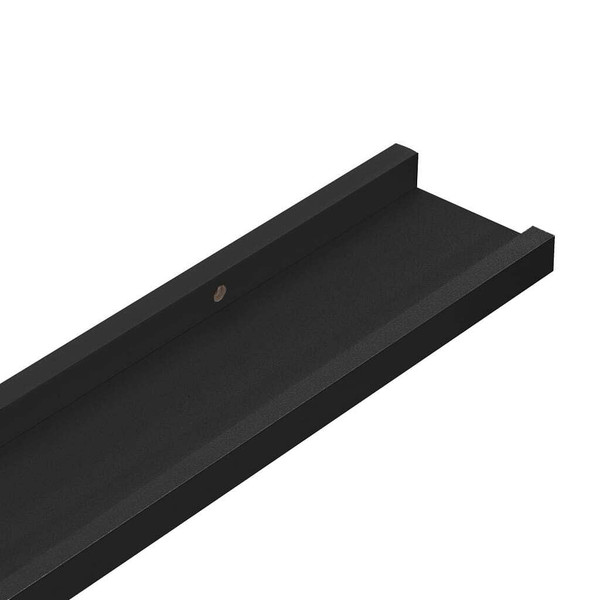 Picture Frame Ledge Shelves 2 pcs Black 23.6"x3.5"x1.2" MDF A949-323932