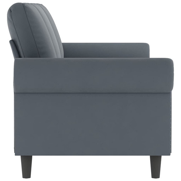 3-Seater Sofa Dark Gray 70.9" Velvet A949-359540
