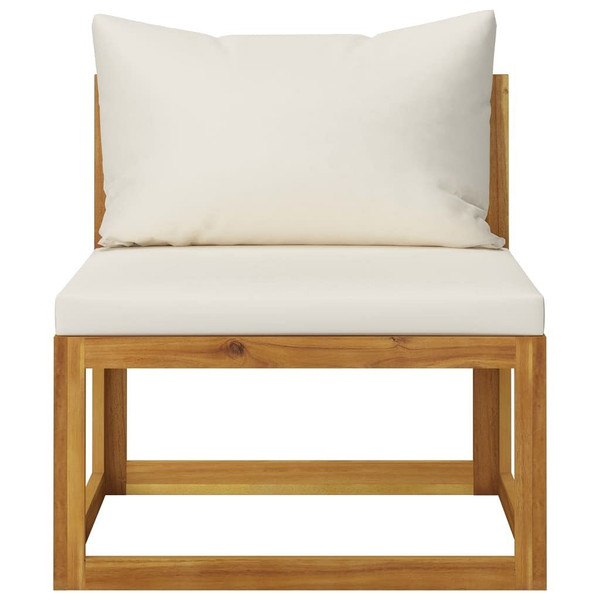 2 Piece Patio Sofa Set with Cushion Solid Acacia Wood A949-311859