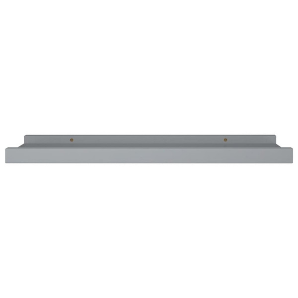 Picture Frame Ledge Shelves 2 pcs Gray 15.7"x3.5"x1.2" MDF A949-323934