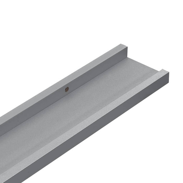 Picture Frame Ledge Shelves 2 pcs Gray 15.7"x3.5"x1.2" MDF A949-323934