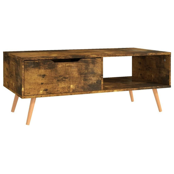 Coffee Table Smoked Oak 39.4"x19.5"x16.9" Engineered Wood A949-326794