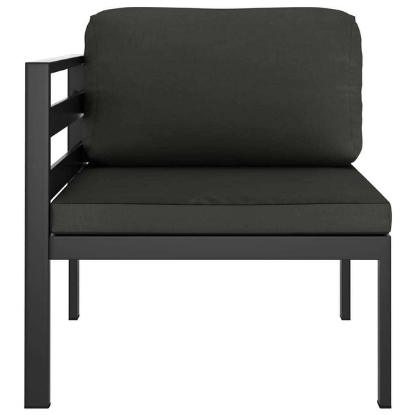 8 Piece Patio Lounge Set with Cushions Aluminum Anthracite A949-3107829
