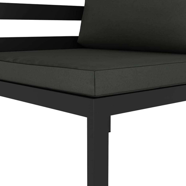 8 Piece Patio Lounge Set with Cushions Aluminum Anthracite A949-3107829