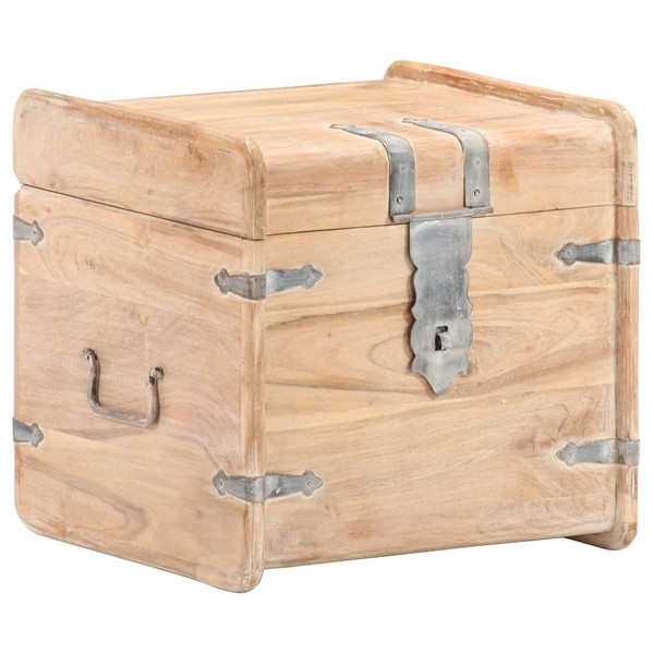 Chest 15.7"x15.7"x15.7" Solid Acacia Wood A949-289648