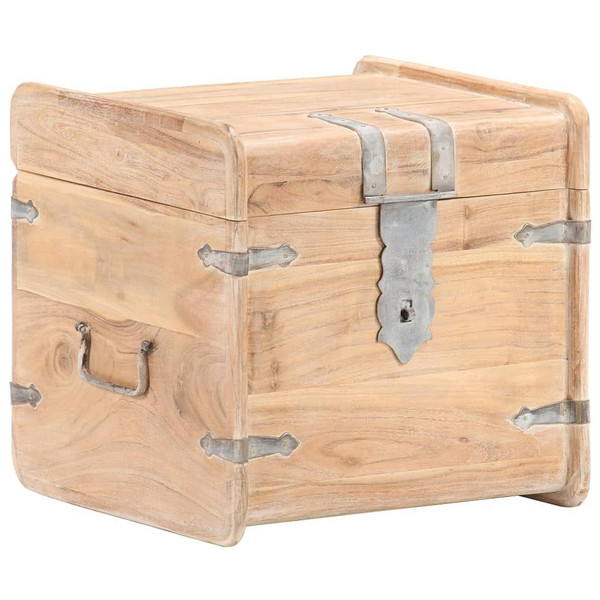 Chest 15.7"x15.7"x15.7" Solid Acacia Wood A949-289648