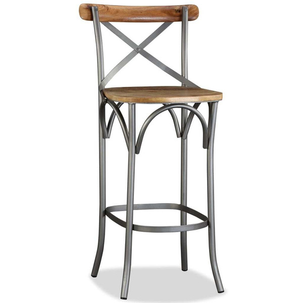 Bar Stool Solid Mango Wood A949-244593