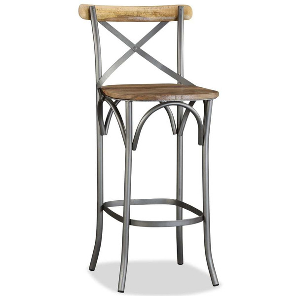 Bar Stool Solid Mango Wood A949-244593