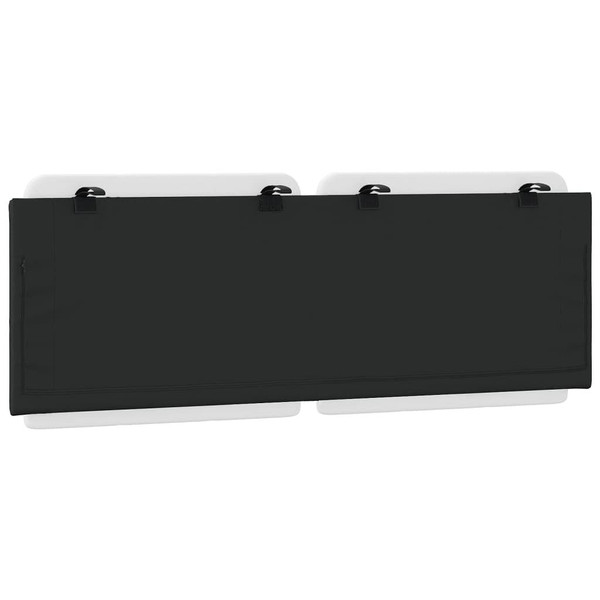 Headboard Cushion "Zadar" White and Black 53.9" Faux Leather A949-374858