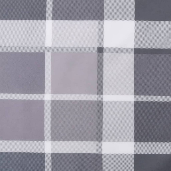 Sun Lounger Cushion Gray Check Pattern 73.2"x22.8"x1.6" Oxford Fabric A949-314172