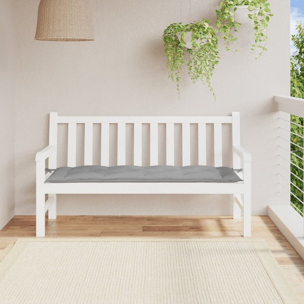 Garden Bench Cushion Gray 59.1"x19.7"x2.8" Oxford Fabric A949-314957