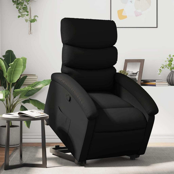 Stand up Recliner Chair Black Faux Leather A949-3205856