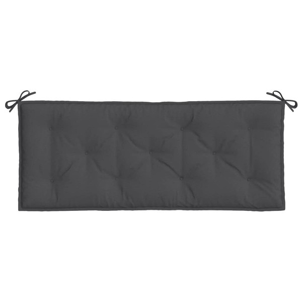  Garden Bench Cushions 2 pcs Melange Anthracite 47.2"x19.7"x2.8" Fabric A949-4002596
